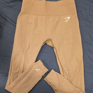 Gymshark Kids Tan Seamless Performance Leggings